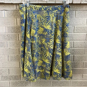 Coldwater Creek Starburst Firework Skirt- Blue/Green- Size 10